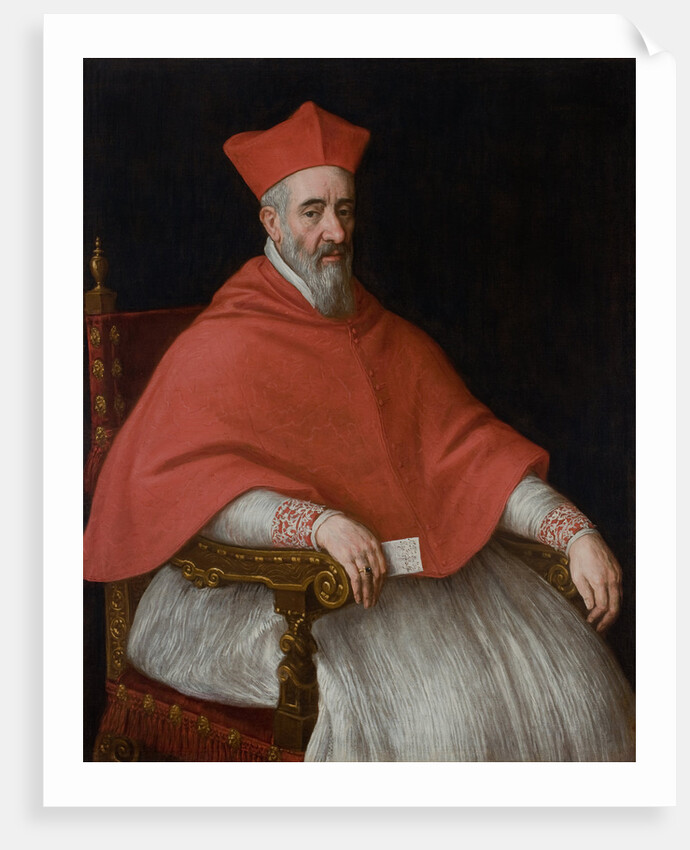 Portrait of a Cardinal Giovanni Dolfin by Leandro Bassano