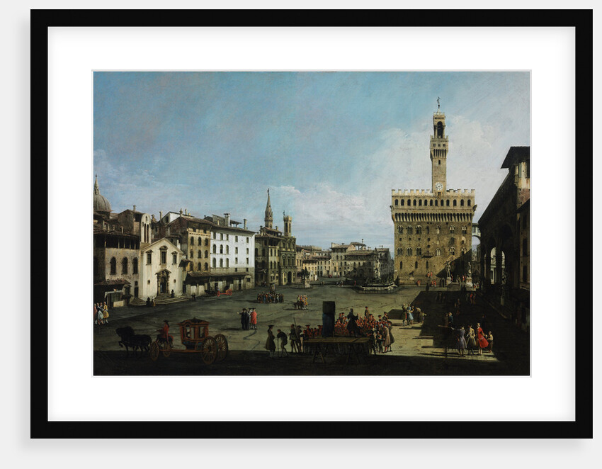 The Piazza della Signoria in Florence, 1742 by Bernardo Bellotto