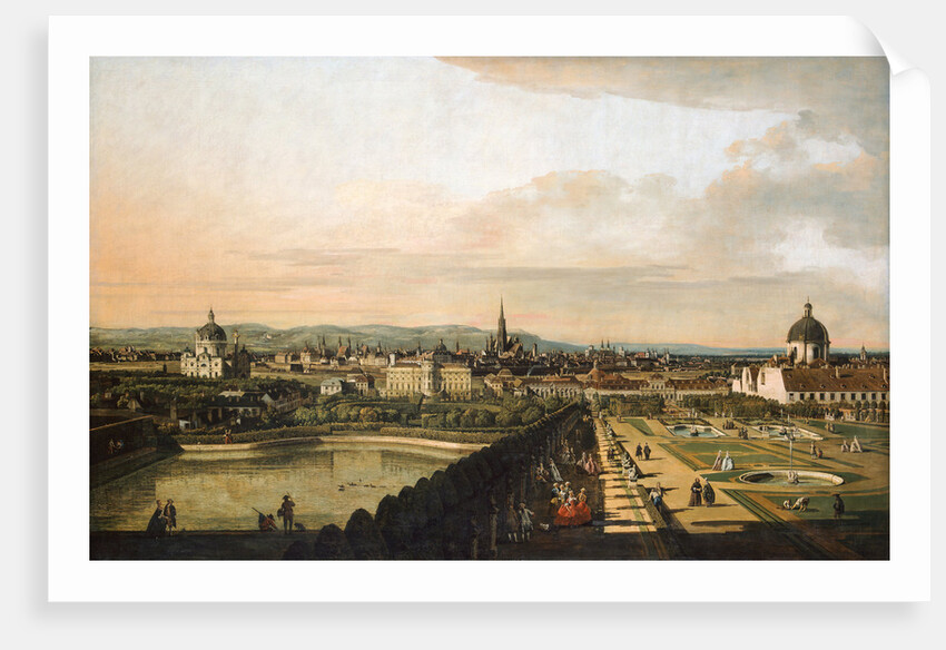 Vienna Viewed from the Belvedere Palace, 1759-1760 by Bernardo Bellotto