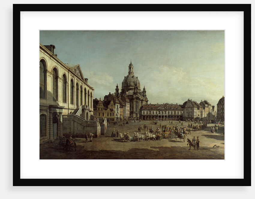 View of the Neumarkt in Dresden from the Jüdenhofe, 1749 by Bernardo Bellotto