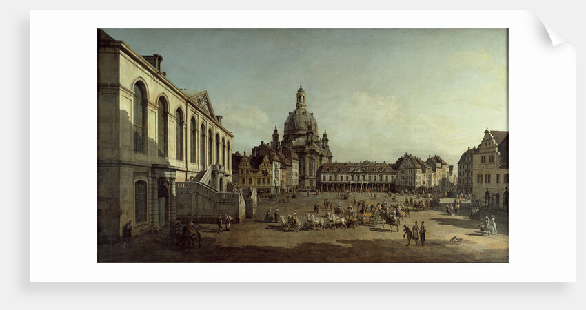 View of the Neumarkt in Dresden from the Jüdenhofe, 1749 by Bernardo Bellotto