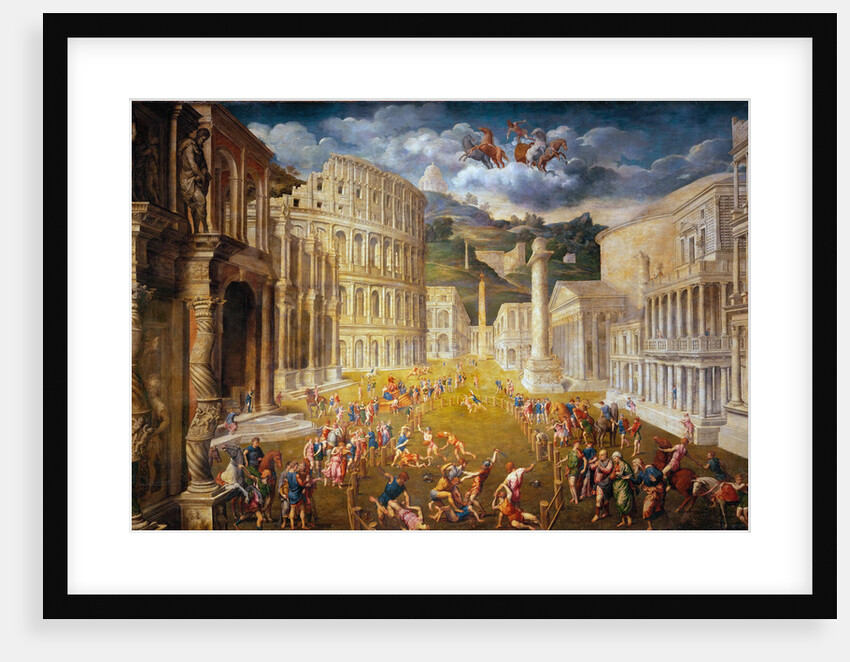 Fighting gladiators, c. 1560 by Paris Bordone