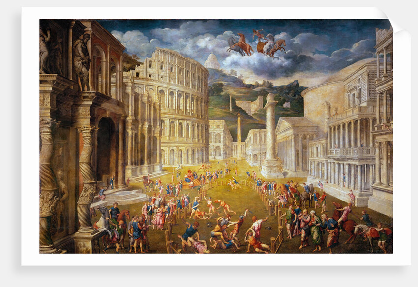 Fighting gladiators, c. 1560 by Paris Bordone