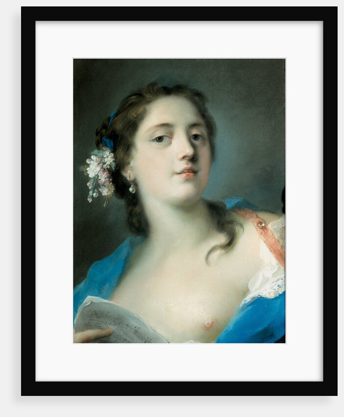 The Singer Faustina Bordoni with a Musical Score, c. 1725 by Rosalba Giovanna Carriera