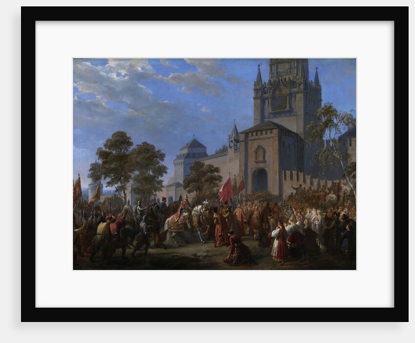 The national uprising of Kuzma Minin and Count Dmitry Pozharsky, 1856 by Cosroe Dusi