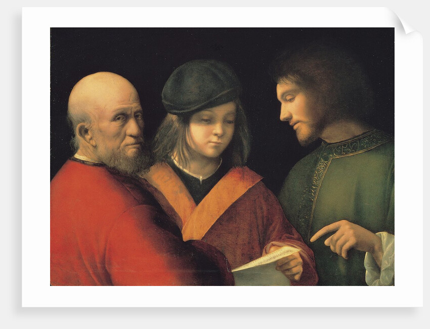 The Three Ages of Man (Reading a Song), c. 1501 by Giorgione