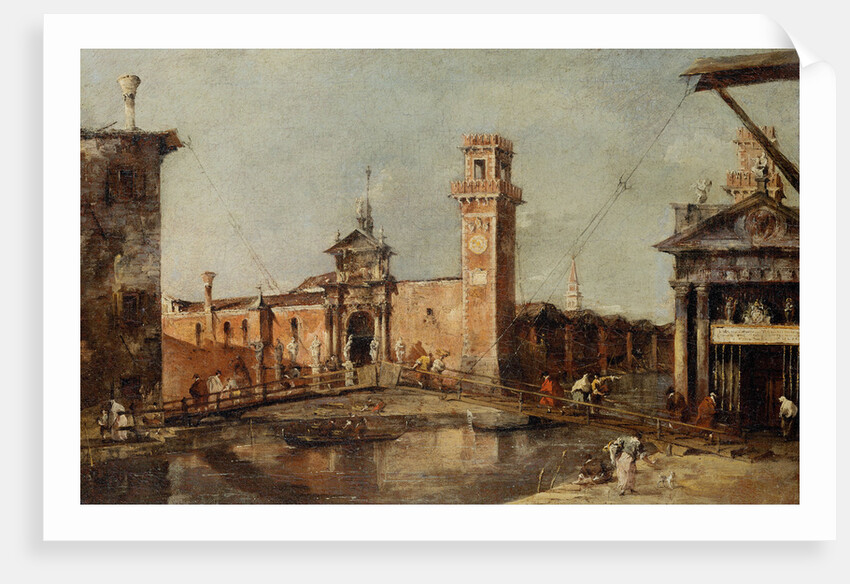 The Entrance to the Arsenal in Venice, after 1776 by Francesco Guardi