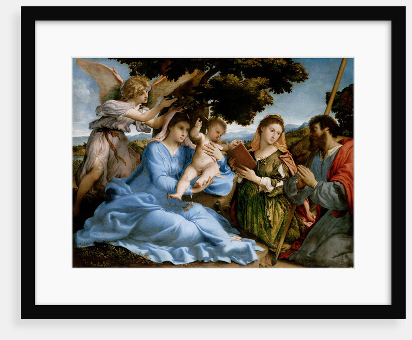 Madonna and Child with Saints Catherine and James the Great, 1527-1533 by Lorenzo Lotto