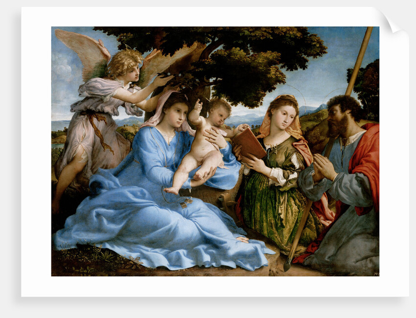 Madonna and Child with Saints Catherine and James the Great, 1527-1533 by Lorenzo Lotto
