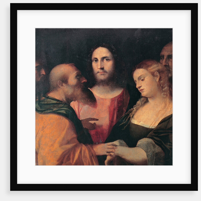 Christ and the Woman Taken in Adultery, 1525-1528 by Jacopo Palma il Vecchio the Elder