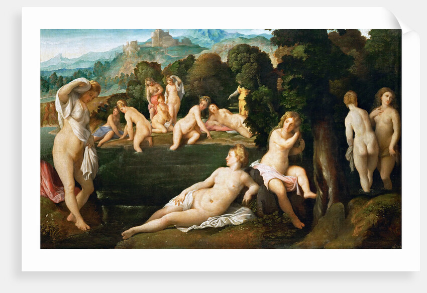 Nymphs Bathing, ca 1528 by Jacopo Palma il Vecchio the Elder