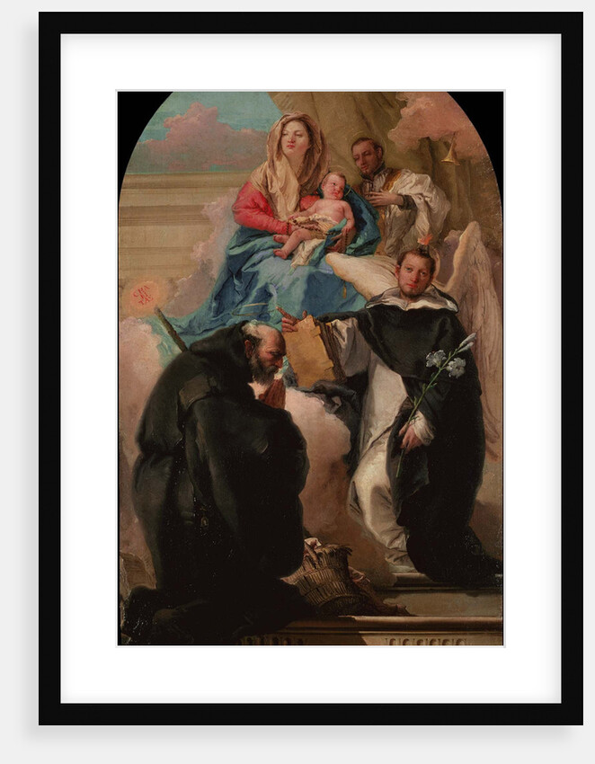 Madonna and Child with Three Saints, ca 1760 by Giandomenico Tiepolo
