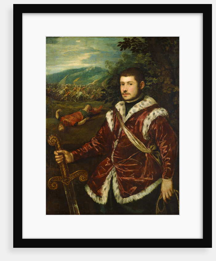 Portrait of a Young Man as David, ca 1555 by Jacopo Tintoretto
