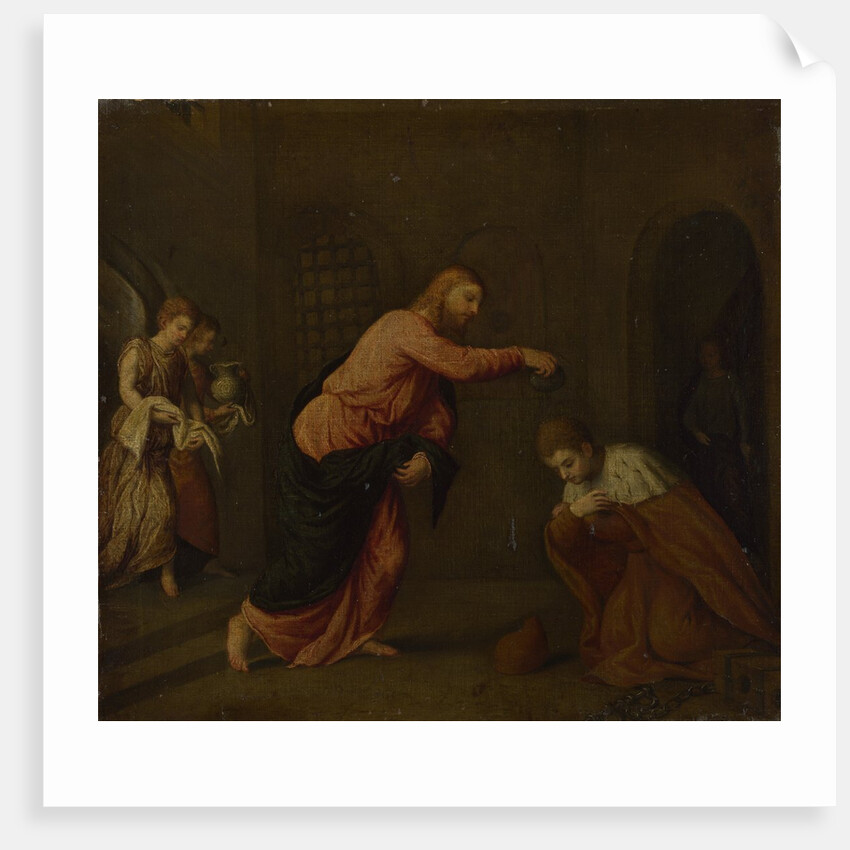 Christ baptising Saint John the Martyr of Alexandria, c. 1565 by Paris Bordone