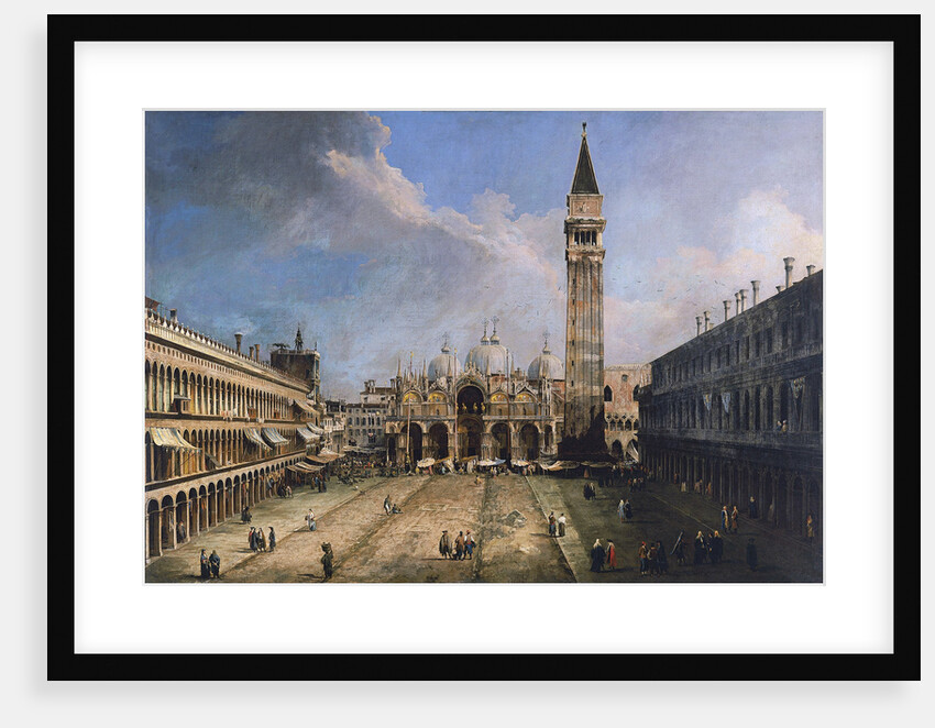 The Piazza San Marco in Venice by Giovanni Antonio Canaletto