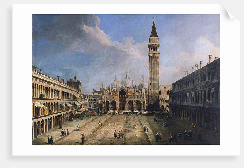 The Piazza San Marco in Venice by Giovanni Antonio Canaletto