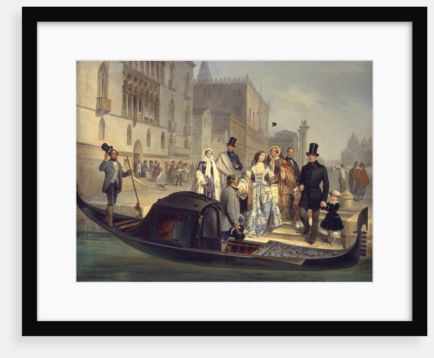 The Tolstoy Family in Venice, 1855 by Giulio Carlini