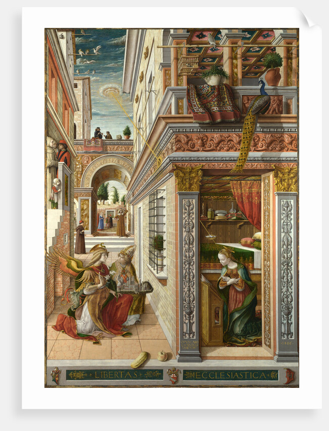 The Annunciation, with Saint Emidius, 1486 by Carlo Crivelli