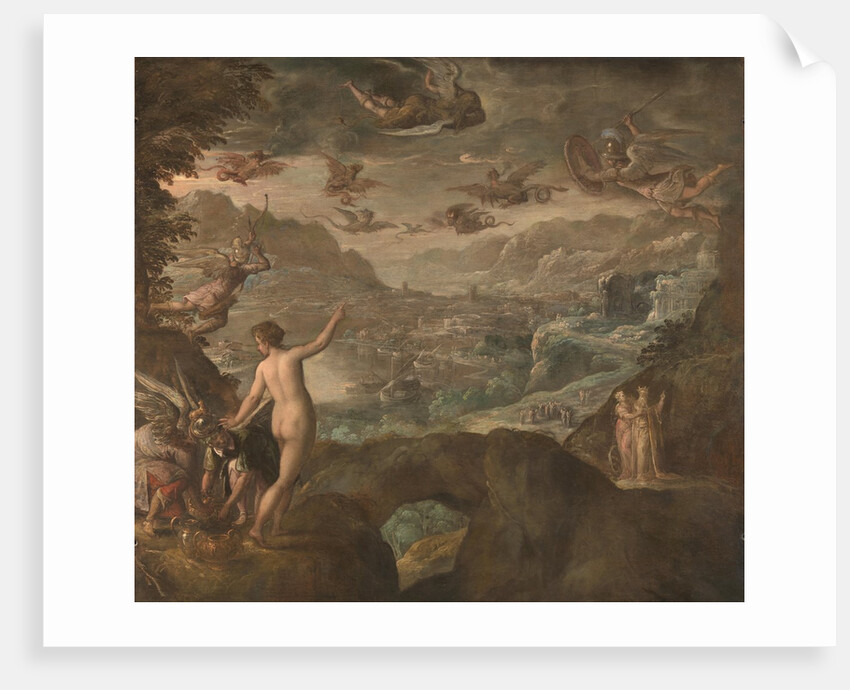 Landscape with the Expulsion of the Harpies, ca 1590 by Paolo Fiammingo