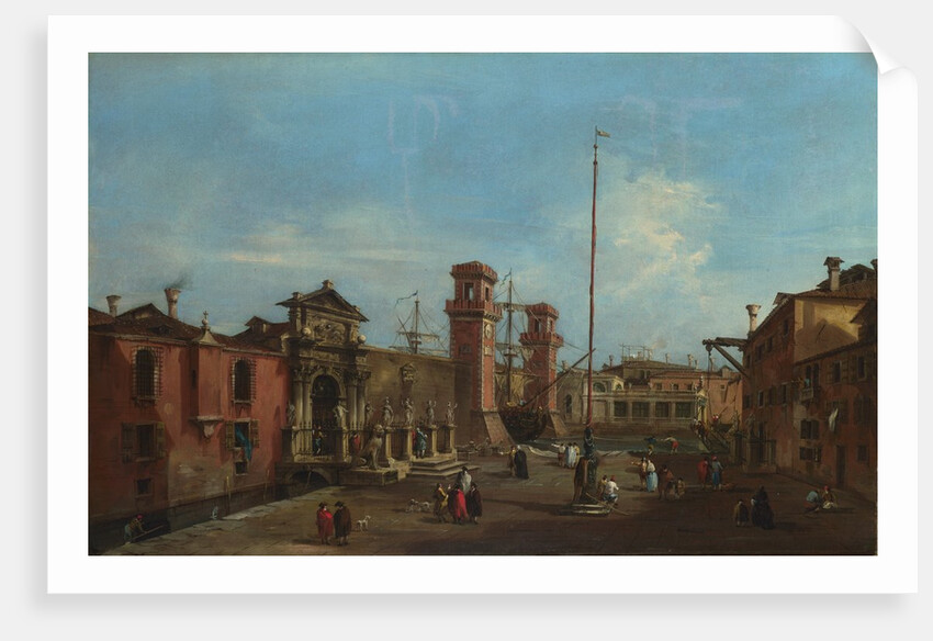 Venice. The Arsenal, 1755-1760 by Francesco Guardi