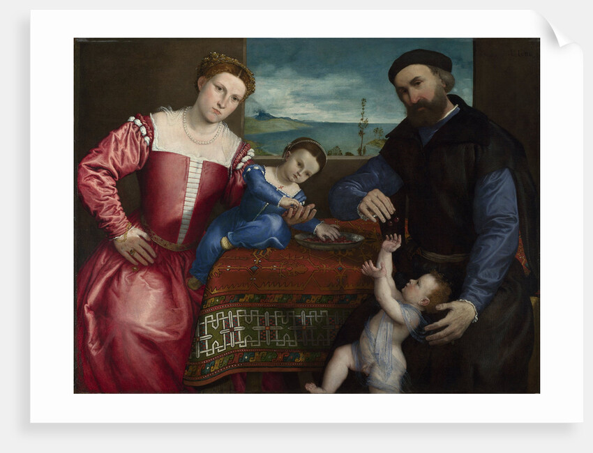 Portrait of Giovanni della Volta with his Wife and Children, 1547 by Lorenzo Lotto
