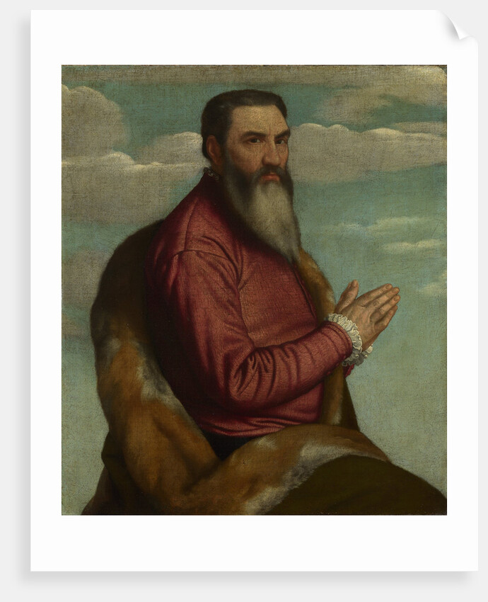 Praying Man with a Long Beard, ca 1545 by Moretto da Brescia