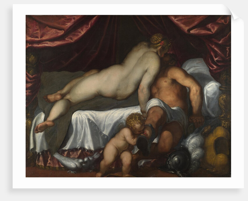 Mars and Venus, ca 1590 by Jacopo Palma il Giovane the Younger