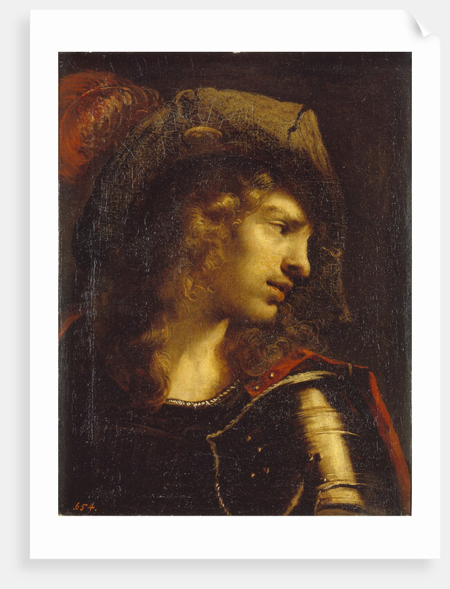 Head of the young warrior by Pietro della Vecchia