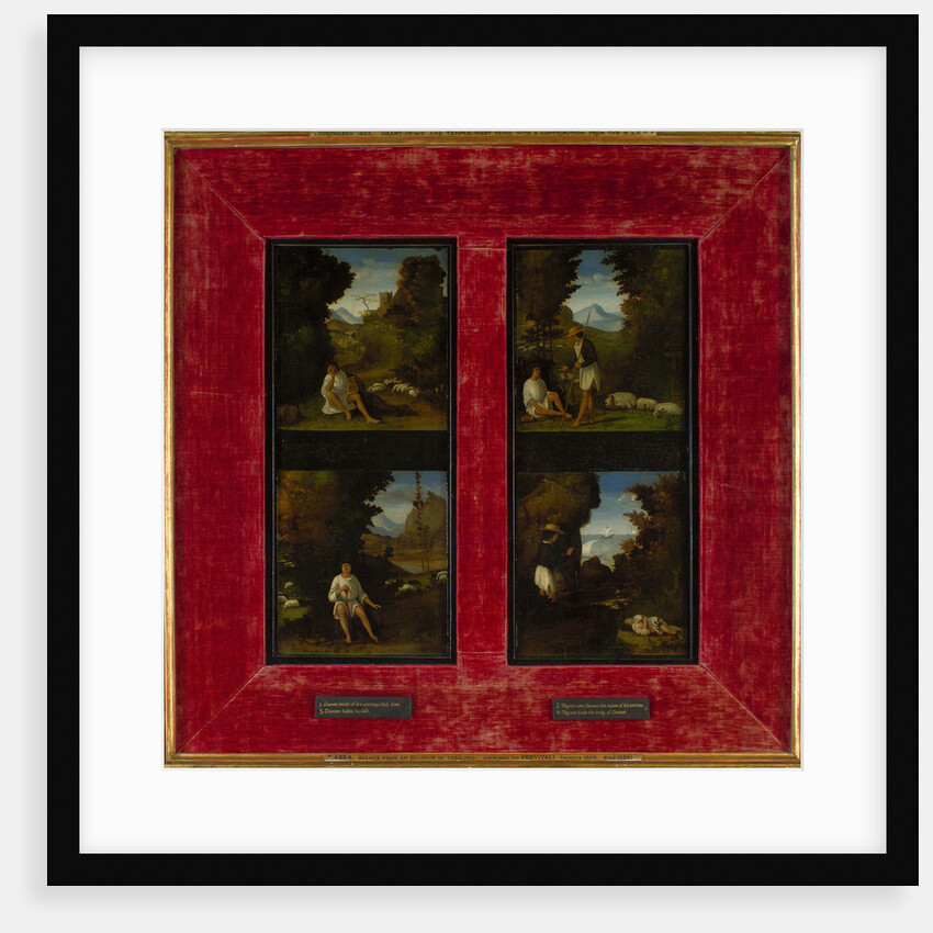 Scenes from Tebaldeos Eclogues, c. 1510 by Andrea Previtali