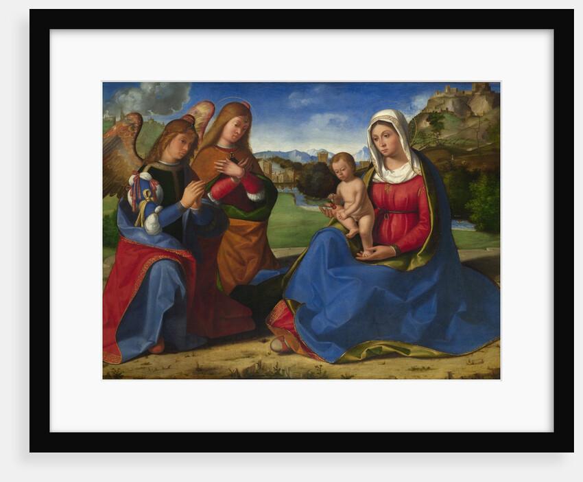 The Virgin and Child adored by Two Angels, c. 1505 by Andrea Previtali