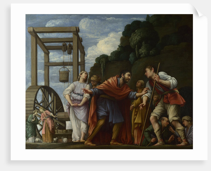 Moses defending the Daughters of Jethro, 1610 by Carlo Saraceni