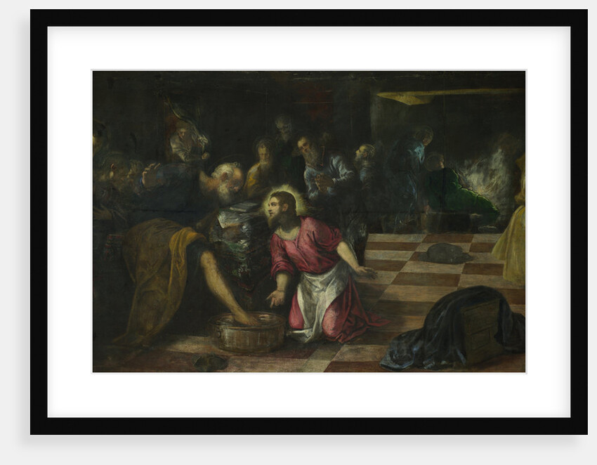 Christ washing the Feet of the Disciples, ca. 1575 by Jacopo Tintoretto