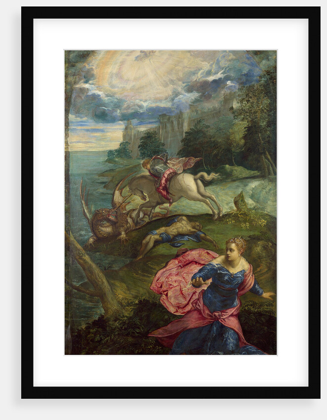 Saint George and the Dragon, ca 1555 by Jacopo Tintoretto