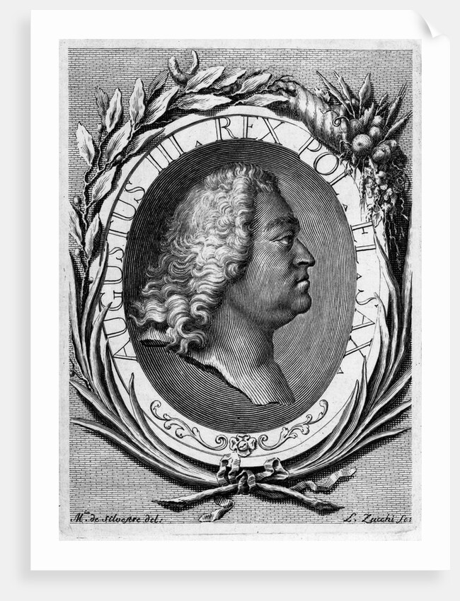Portrait of Augustus III of Poland by Lorenzo Zucchi