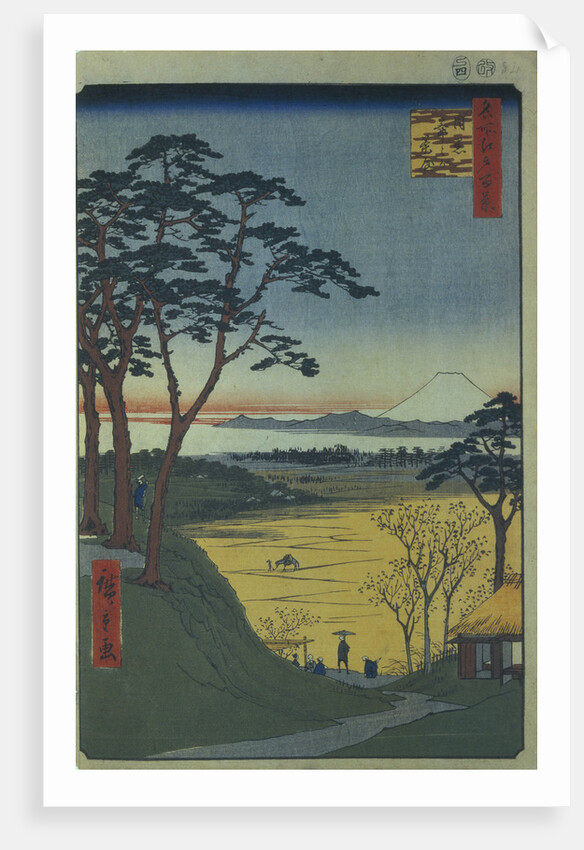 Grandpas Teahouse in Meguro by Utagawa Hiroshige