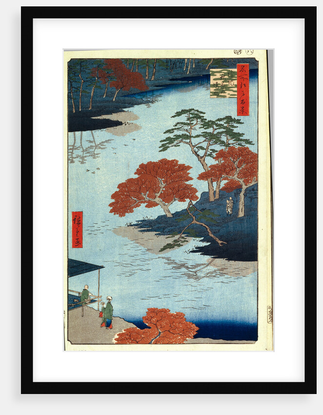 Inside Akiba Shrine at Ukeji. by Utagawa Hiroshige