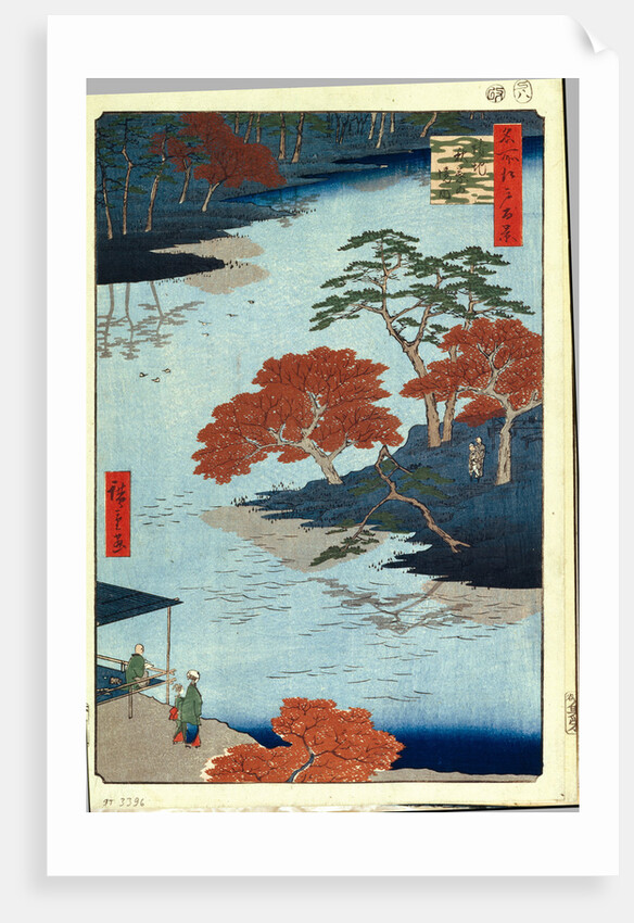 Inside Akiba Shrine at Ukeji. by Utagawa Hiroshige