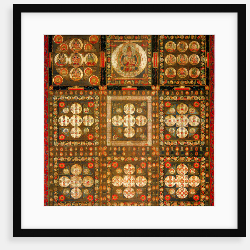 Garbhadhatu Mandala, 8th/9th century by Anonymous