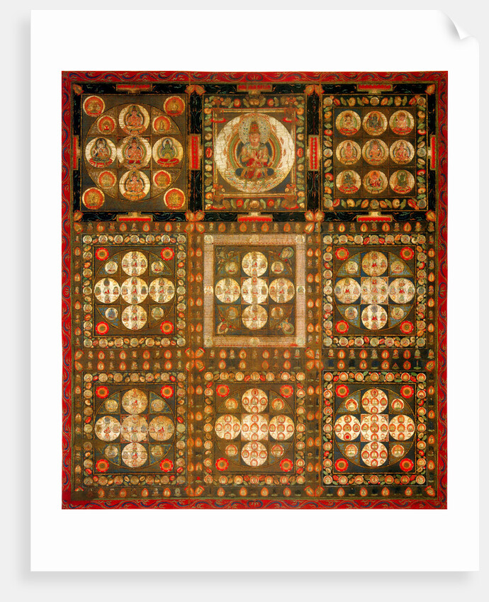 Garbhadhatu Mandala, 8th/9th century by Anonymous