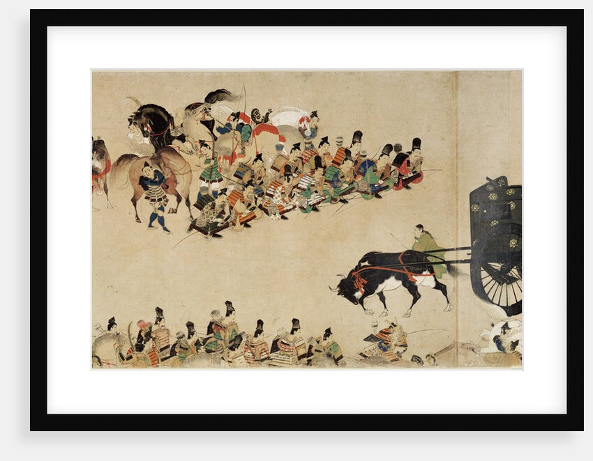 Illustrated Tale of the Heiji Civil War (The Imperial Visit to Rokuhara) 4 scroll, 13th century by Anonymous