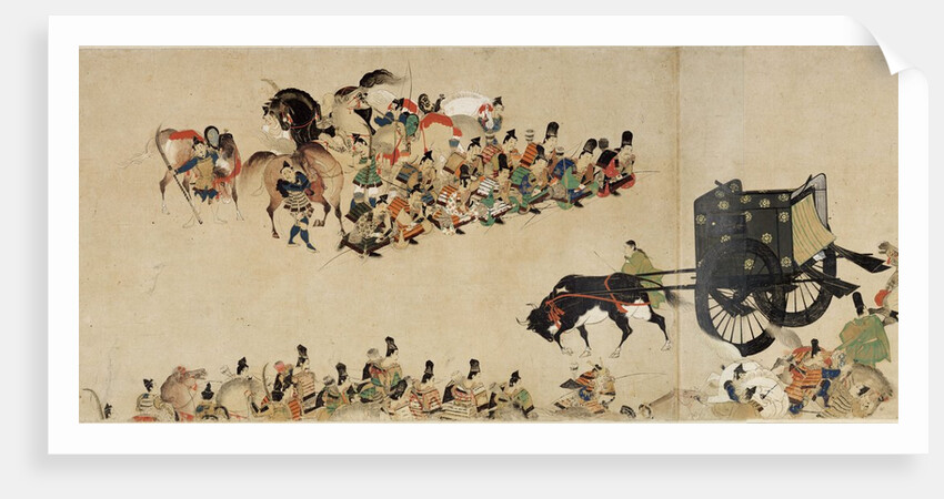 Illustrated Tale of the Heiji Civil War (The Imperial Visit to Rokuhara) 4 scroll, 13th century by Anonymous