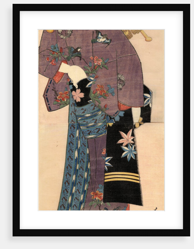 A Standing Bijin, ca 1820 by Utagawa Kunisada
