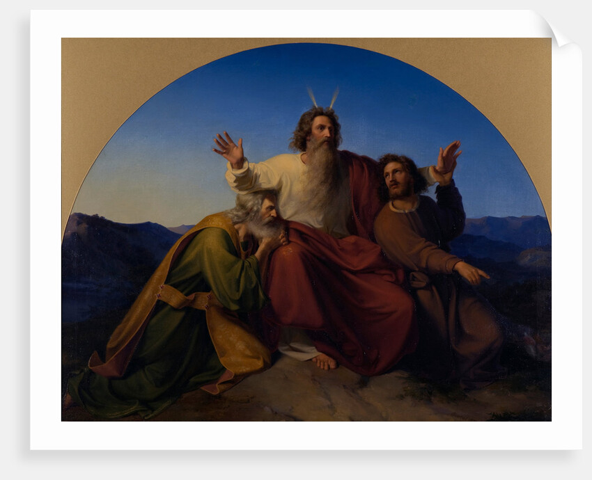 Moses, Aaron and Hur, 1837 by Alexander Heubel