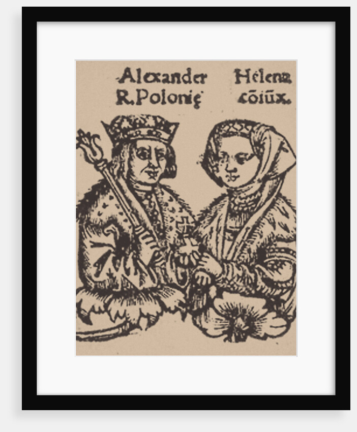 Helena Ivanovna of Moscow with Alexander Jagiellon, 1519 by Anonymous