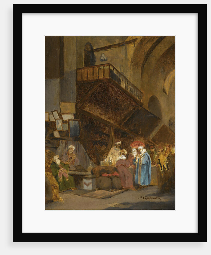 Bazaar in Constantinople by Stanislav Khlebovsky