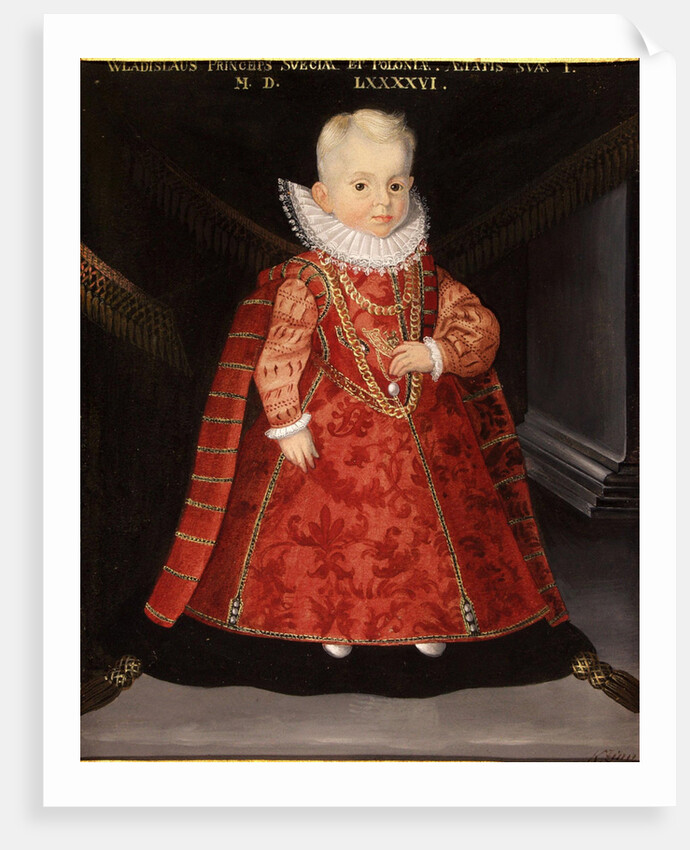 Portrait of Wladyslaw Vasa, son of King Sigismund III of Poland, 1596 by Martin Kober