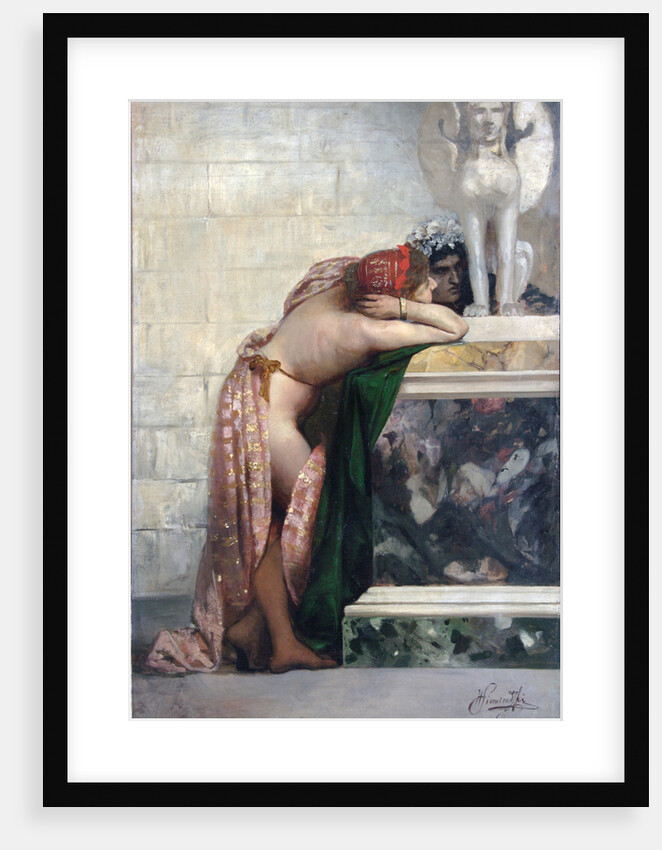 Two Figures by a Statue of Sphinx, 1870s by Henryk Siemiradzki
