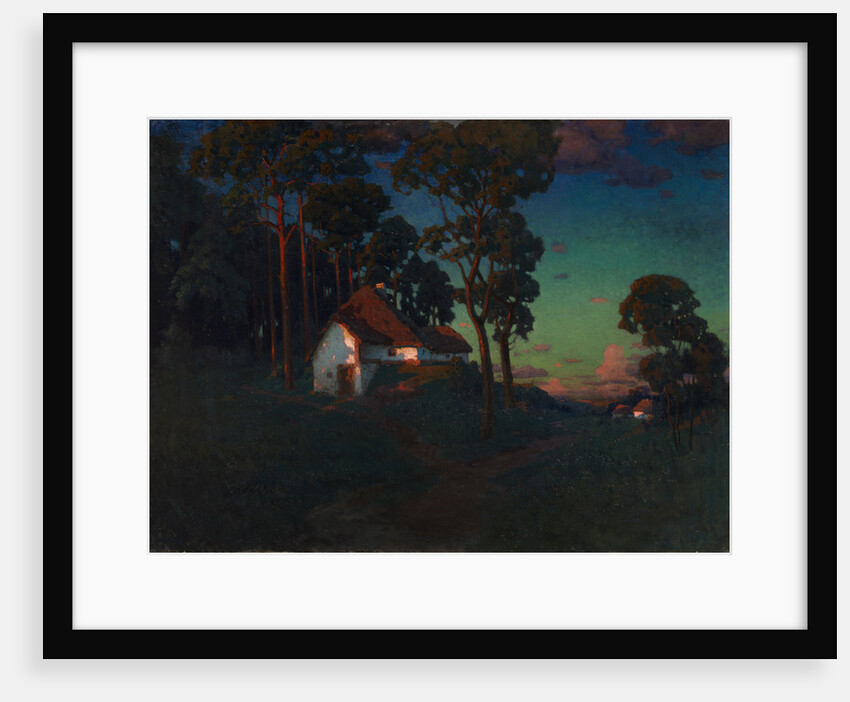 Village at Sunset, 1923 by Konstantin Wroblewski
