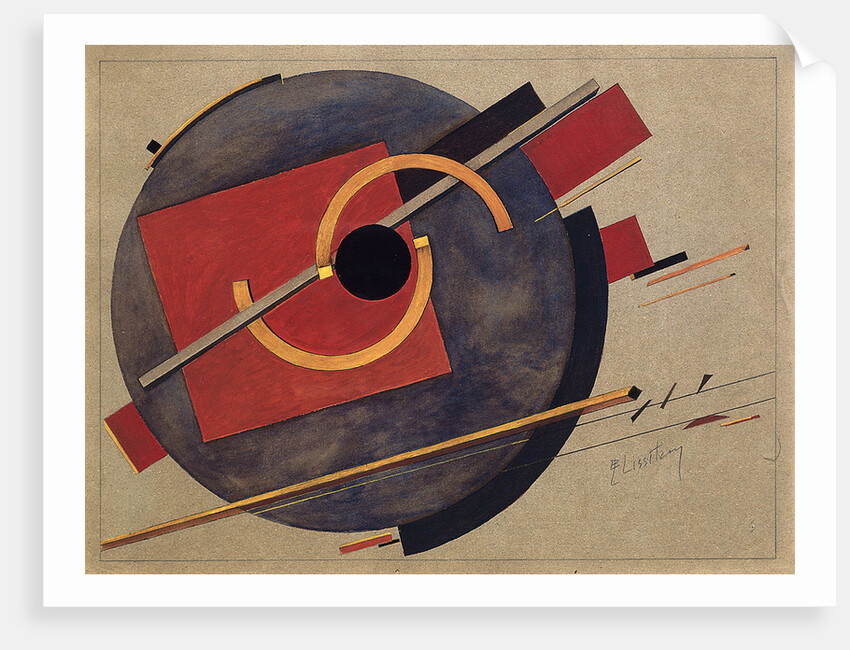 Study for a poster, 1920 by El Lissitzky