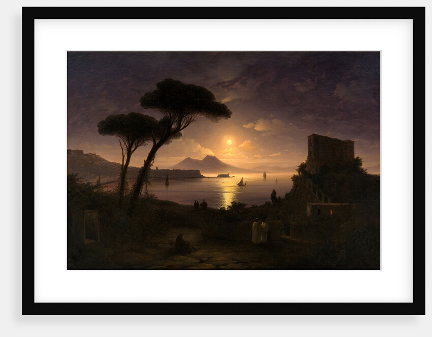 The Bay of Naples at Moonlit Night, 1842 by Ivan Konstantinovich Aivazovsky